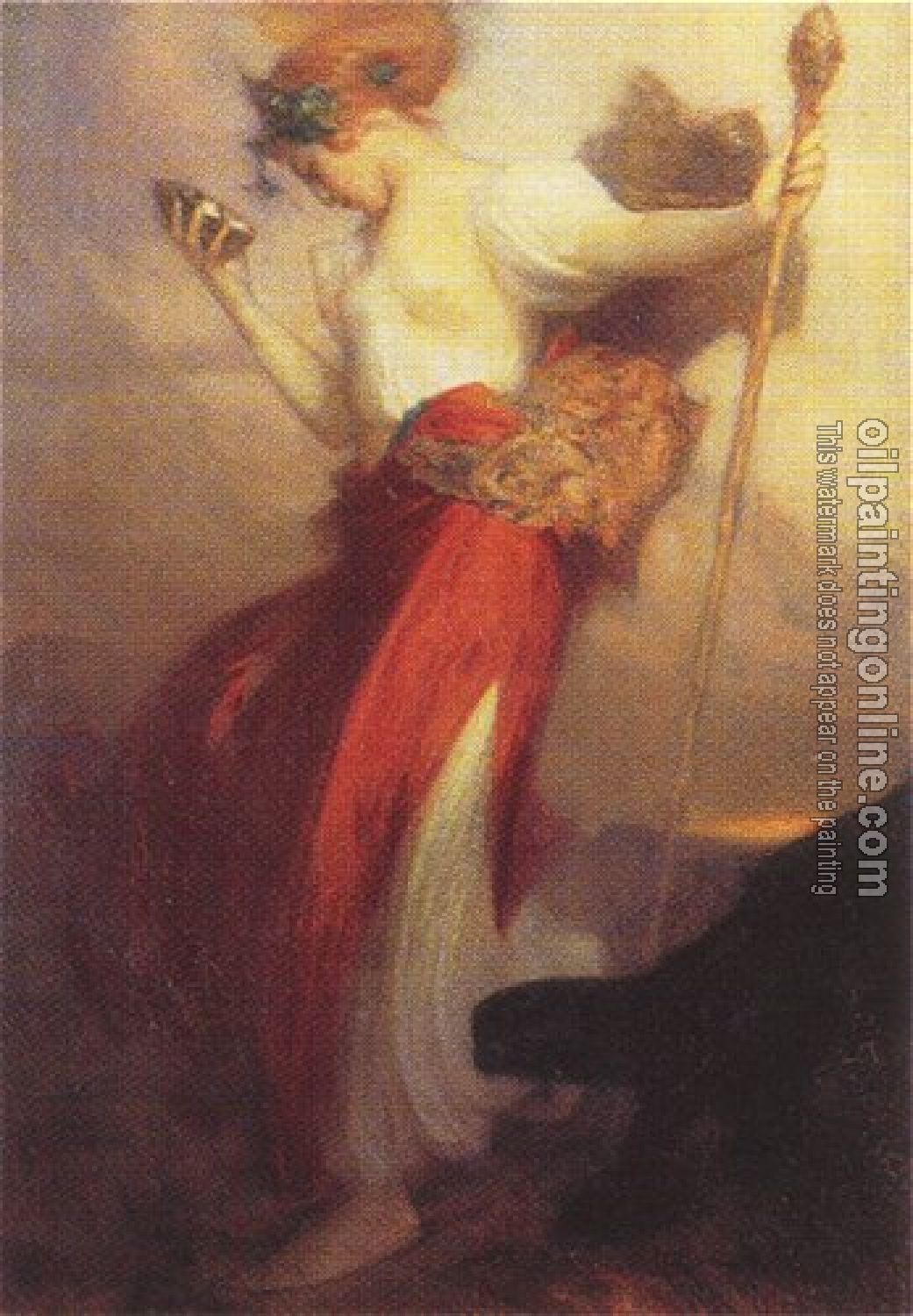 Arthur Hacker - A Bacchante